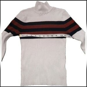 Forever 21 Long Sleeved Turtleneck Cotton Ribbed Top Size: Small Women's